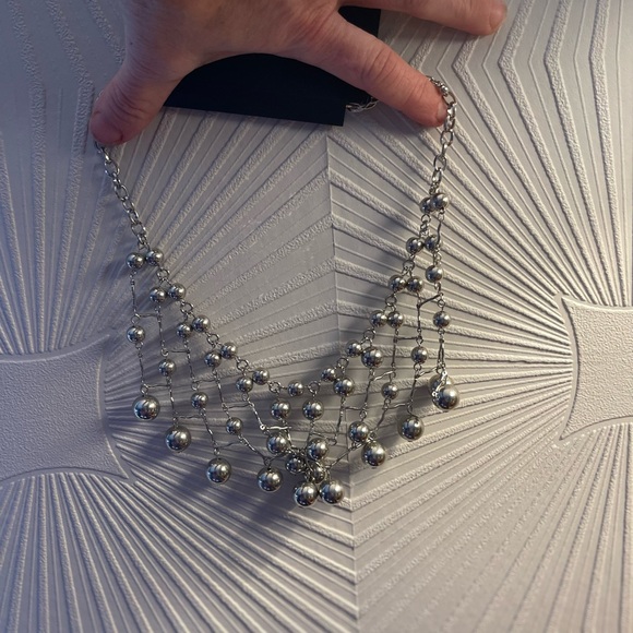 Jewelry - New York & company Silver beaded fashion necklace